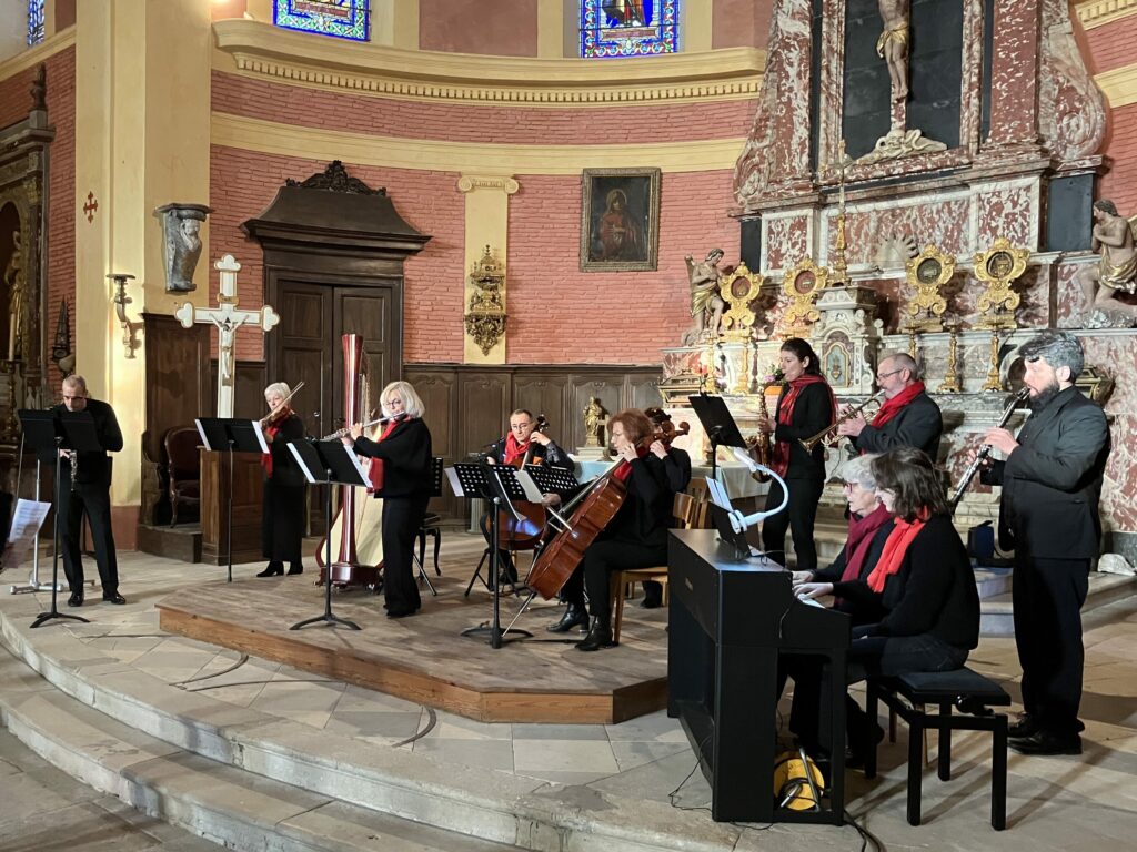 Concert dans l’église de Pompignan, le 23 février 2024